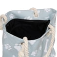 thumbnail image 3 of Premium Dog Cat Puppy Kitty Animal Paws Print Canvas Tote Shoulder Bag Handbag, 3 of 3