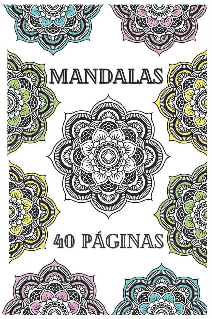 Libro Antiestrés Papel Grueso Pack 2 Libros Para Colorear Mandalas Adultos  - 80 Diseños, Tamaño A4, Encuadernación Espiral Terapia Arte Mindfulness, image size:864x1296