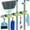 3 Positions 4 Hooks, variant on Mop and Broom Holder Wall Mounted/Broom and Mop Organizer Wall Hanger/Mop Broom Hanger Wall Mount/ Mop Broom Organizer Wall Mount/Tool Organizer Wall Mount/Garage Tool Organizer(4 Racks 5 Hooks)