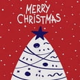 thumbnail image 3 of Estilo japonés Navidad de Puerta Tapicería Conveniente para Hogar Oficina Cuarto de Baño Restaurante Árbol rojo l Baoblaze Cortina para puertas navideñas, 3 of 8