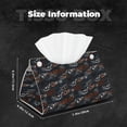 thumbnail image 6 of Lsque Cool Sports Car Printed Long Tissue Box Cover Holder, Facial Paper Organizer Dispenser,Triangle with Bottom Belt, PVC Leather Decorative Organizer, 6 of 9