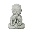 thumbnail image 1 of Mini figura de monje, estatua de Buda, muñecas creativas decorativas para jardín de té, hechas a mano No hablar, 1 of 6