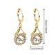thumbnail image 4 of Pendientes de flores Pendientes de flor grandes Pendientes florales gruesos para mujer Pendientes de doble aro para piercing, 4 of 8