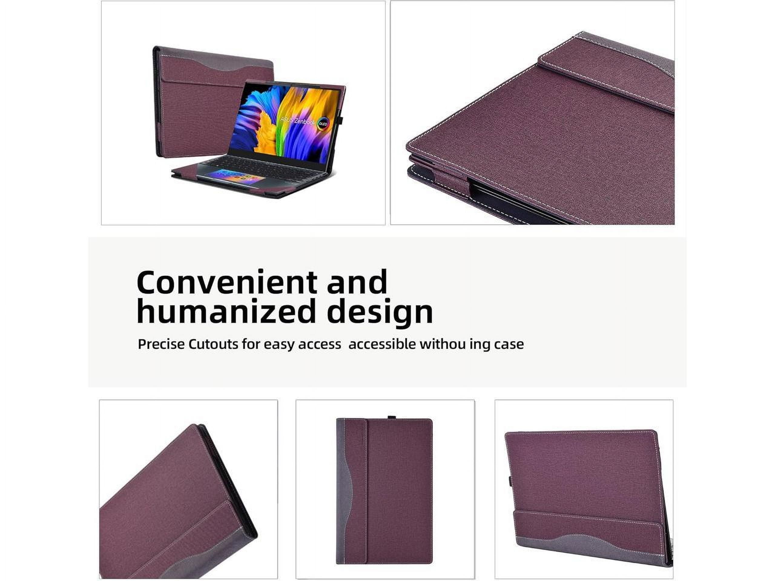 Laptop Cover Case for 14 inch ASUS Zenbook 14X OLED Model UX5401 UX5401ZA UX5400 UX5400ZB UX5400ZF, PU Leather Laptop Case