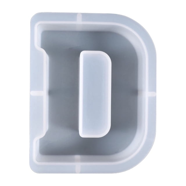 Xihbxyly Letras de Gel de Cristal para Hacer Tú Mismo, Moldes Grandes de Resina para Alfabeto, Diseño Flexible y Reutilizable, Decoración de Escritorio, Fabricación de Jabón de Cera de Vela, Decoraci