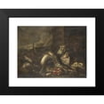 thumbnail image 2 of R. van Burgh 18x14 Black Modern Framed Museum Art Print Titled - Still Life with Fish (1668 - 1690), 2 of 5