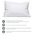 thumbnail image 2 of White Goose Down Pillow - 100% Cotton Cover Pillows 75% Feather & 25% Down 550 Fill Power, 2 of 6