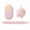 A002- Pink, variant on Bath Exfoliating Set, Mint Green Double Sided Exfoliating, 3 Piece Set with Loofah, Exfoliating Glove and Back Scrubber Strap, for Home Shower Dead Skin Removal Deep Cleansing Body Care