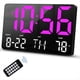 thumbnail image 1 of Reloj Digital, Reloj de Pared Digital con Control Remoto, Reloj LED Pantalla Grande con Fecha Semana Temperatura para Sala de Estar, 1 of 5