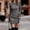 Grey, variant on Gspmoly Summer Dresses, Women Casual Sleeve Solid Waist Round Neck Knitting Hip Wrap Dresses Wedding Dresses for Women Clearance