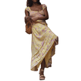 thumbnail image 1 of Sunloudy Vestido estampado floral bohemio para mujer, vestido maxi con mangas abullonadas, vestidos de verano para novia Sunloudy moda, 1 of 5