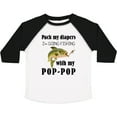thumbnail image 3 of Inktastic Pack My Diapers I Am Going Fishing with Pop-pop Boys or Girls Toddler T-Shirt, 3 of 5