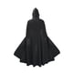 thumbnail image 2 of Capa con capucha Capa medieval Accesorios de cosplay Fray Túnica de monje Capa de de longitud completa Capa con capucha para hombres, mujeres, Negro, 2 of 8