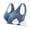 Blue, variant on Blczomt Yoga Womens Sports Bras Wirefree with Removable Pads Gym Plus Size Bra