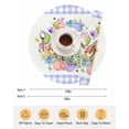 thumbnail image 6 of 15 Inch Round Placemats Set of 4, Easter Bunny Non Slip Heat Insulation PP Table Mats, Colorful Eggs Cute Rabbit Eucalyptus Purple Plaid Washable Place Mats for Kitchen Dining Party Table Decor, 6 of 7