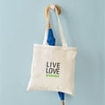 thumbnail image 4 of CafePress - Live Love Swim Tote Bag - Unisex Canvas Tote Bag, Beige, 1-Piece, 4 of 6