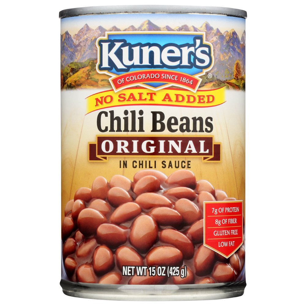 Kuner No Salt Added Chili Beans In Chili Sauce, 15 Oz