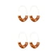 thumbnail image 1 of Pendientes Qarigey estilo simple en forma de U con estampado de leopardo colgantes de oreja adornos de joyería de moda, 1 of 6