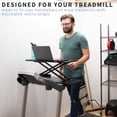 thumbnail image 4 of VIVO Height Adjustable Treadmill Desktop Riser, Laptop Desk for Treadmills, 4 of 9