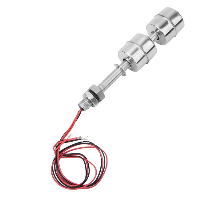 Stainless Steel Double Ball Float Switch, Water Level Sensor Controller with Reed Switch, for Tank Pool Sink Fish Tank Drain or Water