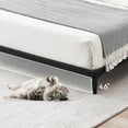 thumbnail image 3 of Homhougo Metal Queen Bed Frame, 6 Inch Queen Size Low Platform Bed Frames, Heavy Duty Mattress Foundation, No Box Spring Needed, Easy Assembly & Strong Bearing Capacity, Matter Black, 3 of 8