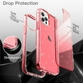 thumbnail image 6 of JETech Glitter Case for iPhone 12 Pro Max, 6.7-Inch, Bling Sparkle Shockproof Phone Bumper Cover, Cute Sparkly for Women and Girls (Red), 6 of 7