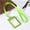 Green, variant on BE-TOOL Leather Credit Card Holder Work Pass Card Holder with Transparent ID Window and Detachable Lanyard Metal Hook