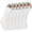 White, variant on Christmas Stockings, 14 Inch White Cable Knitted Stockings for Xmas Family Holiday Fireplace Decorations, 6 Pack