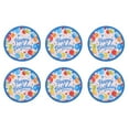 thumbnail image 2 of Abbracc 6 Pcs Ballons Joyeux Anniversaire Étoiles Assiettes en Papier Jetables pour Fête, 2 of 9