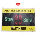 thumbnail image 1 of Safety Distance Sticker,5pcs / Bag Safety Floor Sticker Sign Warning Floor Sticker Innovative Solution, 1 of 9