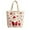 B, variant on Christmas Canvas Tote Bags Holiday Gift & Shopping Totes with Festive Pattern Prints Xmas Party Supplies (D)