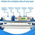 thumbnail image 7 of IDL Packaging 18" Manual Label and Tape Dispenser, 2" and Up Core Size, Adjustable Roll Width - Tabletop & Wall-Mounted Multi Roll Holder, 7 of 7