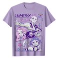thumbnail image 1 of Pop cazadora para niña Graphic Round-Neck Short Sleeve T Shirt For Kids Youth Fashion Tee With Cartoon Print Design Soft Blend Top For Children （Purple）, 1 of 3