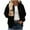 Black, variant on successthop Oversized Jackets for Women Zip Up Coat with Pockets Long Sleeve Hooded Streetwear Solid Outerwear White M