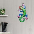 thumbnail image 3 of SDJMa Metal Lizard Wall Decor Outdoor Indoor Metal Wall Art Gecko Hanging Decorations Metal and Glass Garden Theme Home Decorations for Garden Living Room Bedroom, 3 of 7