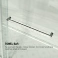 thumbnail image 5 of MCOCOD 62 to 67 in. W x 76 in. H Frameless Double Sliding Shower Door with Soft-Closing, 3/8" (10 mm) Clear Tempered Glass, Waterproof Bathroom Alcove Shower Doors, Brushed Nickel Finish, 5 of 9