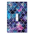 thumbnail image 1 of WIRESTER Single Gang Toggle Light Switch PlateWall Plate Cover Mosaic Mermaid Scale, 1 of 1