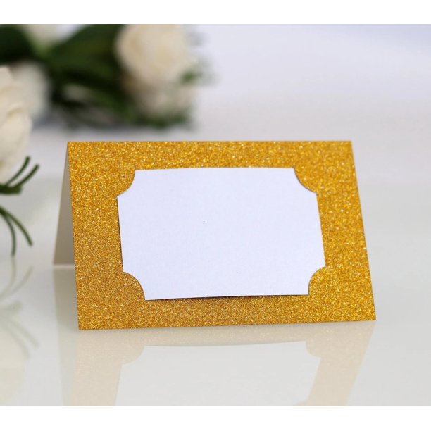Tarjetas de lugar para Decoración de mesa de boda, suministros para eventos y fiestas, tarjeta de asiento con nombre y mensaje, 25/50 piezas