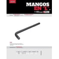 thumbnail image 2 of Mango Tipo L Black, 1x30 5886b Urrea Urrea 5886B, 2 of 2