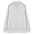thumbnail image 4 of Glisme Boys T Shirt Long Sleeve Corduroy Shirts Quarter Zip Pullover Sweater Casual Collared T-Shirt Fall Ribbed Sweatshirts Base Top Size 9-10 Years White, 4 of 6