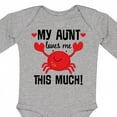 thumbnail image 4 of Inktastic My Aunt Loves Me Nephew Boys or Girls Long Sleeve Baby Bodysuit, 4 of 5