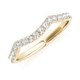 thumbnail image 2 of Pompeii 14k Yellow Gold Contour Diamond Wedding Band Anniversary Ring (H/I,I1-I2), 2 of 3