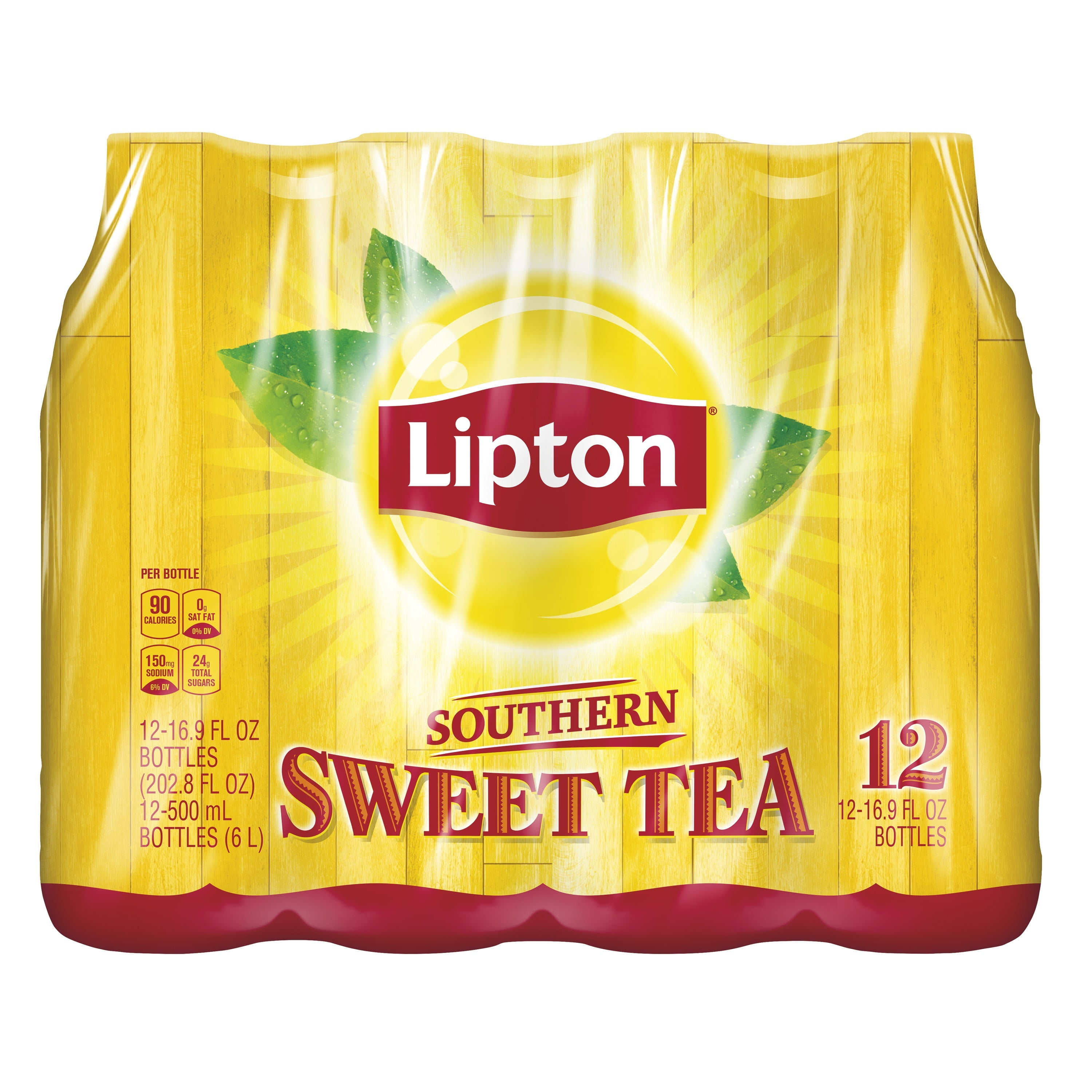 Lipton Southern Sweet Tea Iced Tea, 16.9oz 12 Pack Bottles