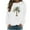 White, variant on Maplenight Christmas Sweatshirts for Women Casual Crew Neck Pullover Sweatshirt Relaxed Fit Holiday Vacation Graphic Tees Tops