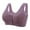 Purple, variant on Iyufng Bras for Women Plus Size,Push Up Wireless Bra Front Closure,Woman Oversized Wireless Bra Glossy Push up Front Button Underwear Bra