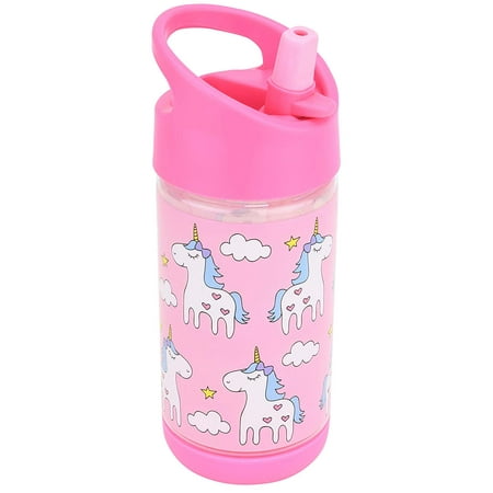 Kids Water Bottle with Straw, Spill Proof, Eco-Friendly BPA Free Non Toxic Plastic Bottles (Unicorn Water (Best Eco Water Bottle)