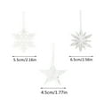 thumbnail image 4 of TIELUTT Christmas Decorations Christmas Tree Acrylic Transparent Snowflake String for Balloons Christmas Star Ornament Hanging Chandelier Stain Glass Window Large Hanging Beads, 4 of 7