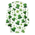 thumbnail image 5 of St Patricks Day Shirt Women 3/4 Sleeve T Shirts Funny Green Shamrock Printed Graphic Saint Patrick's Tee Tops Green L, 5 of 6