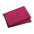 thumbnail image 2 of Queen Pillow Cases Set of 2 Brushed Microfiber 20x30 Pillowcases - Soft, Wrinkle-Free, Fade-Resistant, Stain-Resistant, Hot Pink Pillowcases with Envelope Closure, 2 of 6