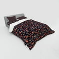thumbnail image 3 of Ambesonne Floral Bedding Set 3 Pcs, Forest Roses Autumn Leaves, Twin, Indigo Coral Dark Tan, 3 of 3